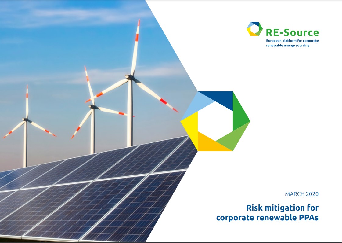 Cover of Risk Mitigation for Corporate Renewable PPAs report