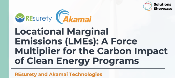 CEBA webinar with REsurety and Akamai on using locational marginal emissions for carbon accounting.