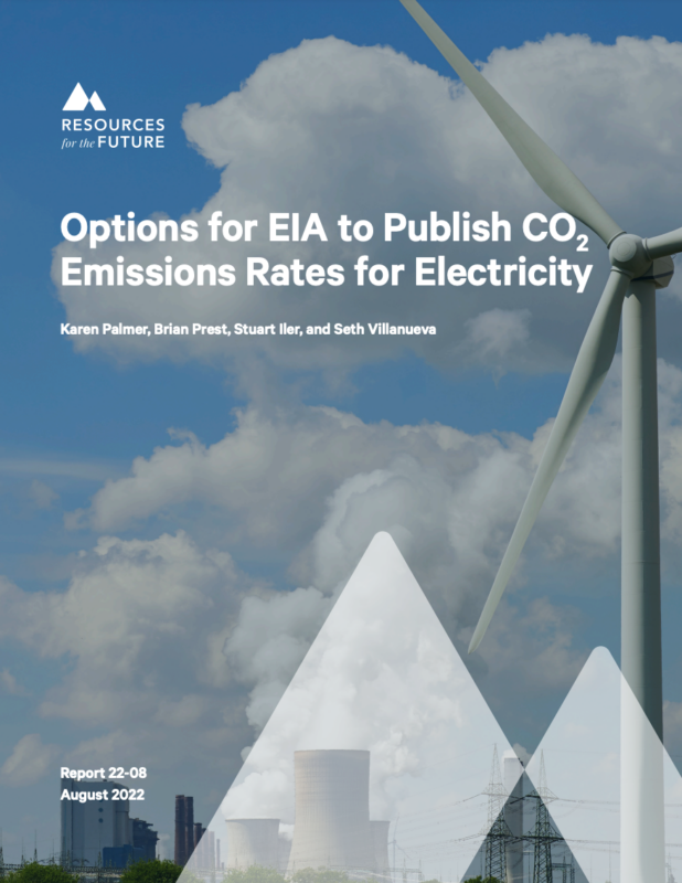 Options for EIA to Publish CO2 Emissions Rates for Electricity, as published by Resources for the Future