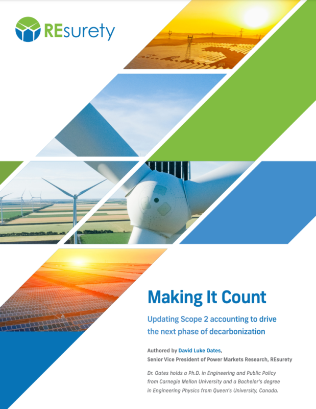 Making it Count: Updating Scope 2 accounting to drive the next phase of decarbonization